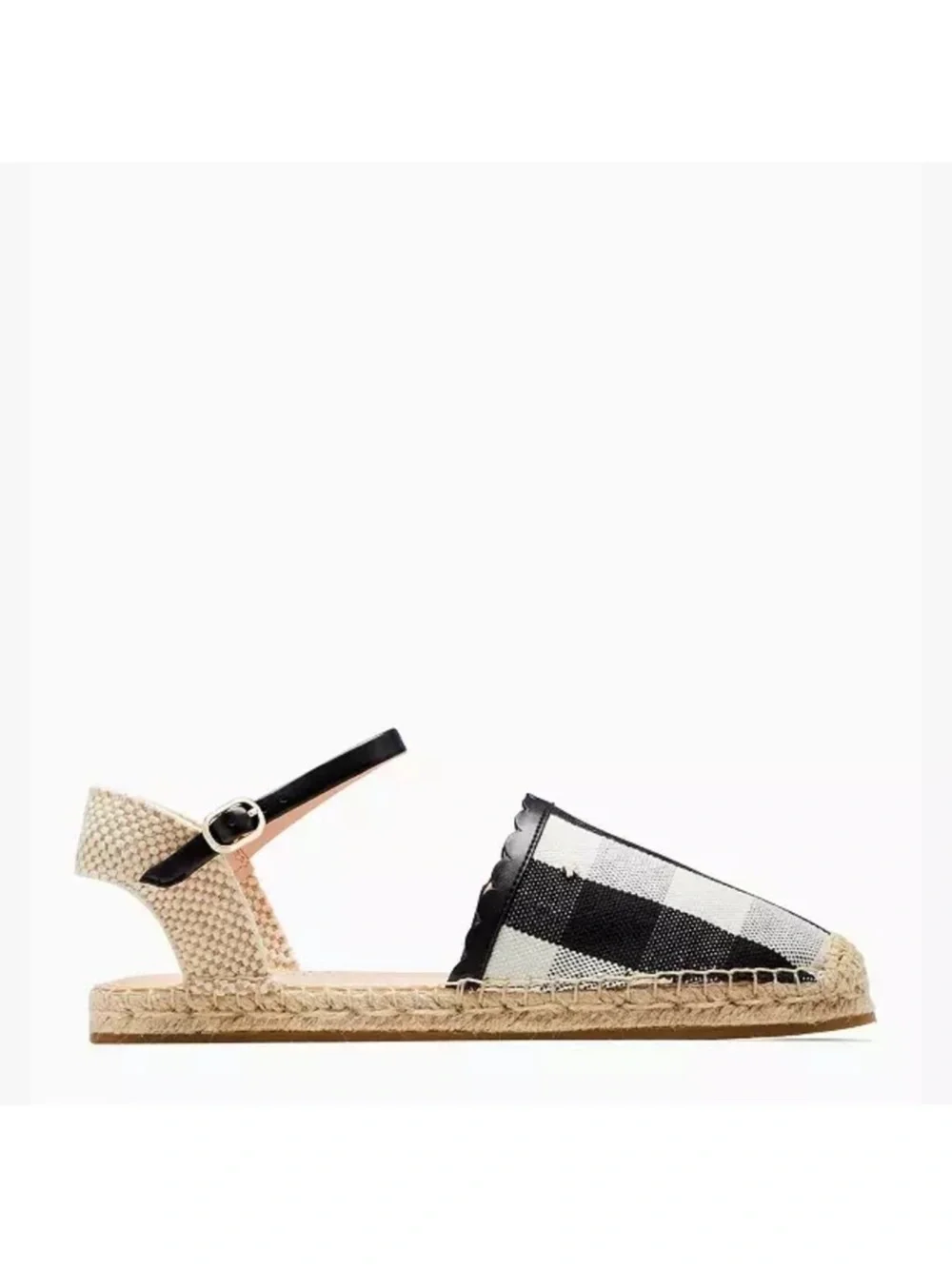 Kate Spade Bonnie Gingham Espadrilles Size 9.5